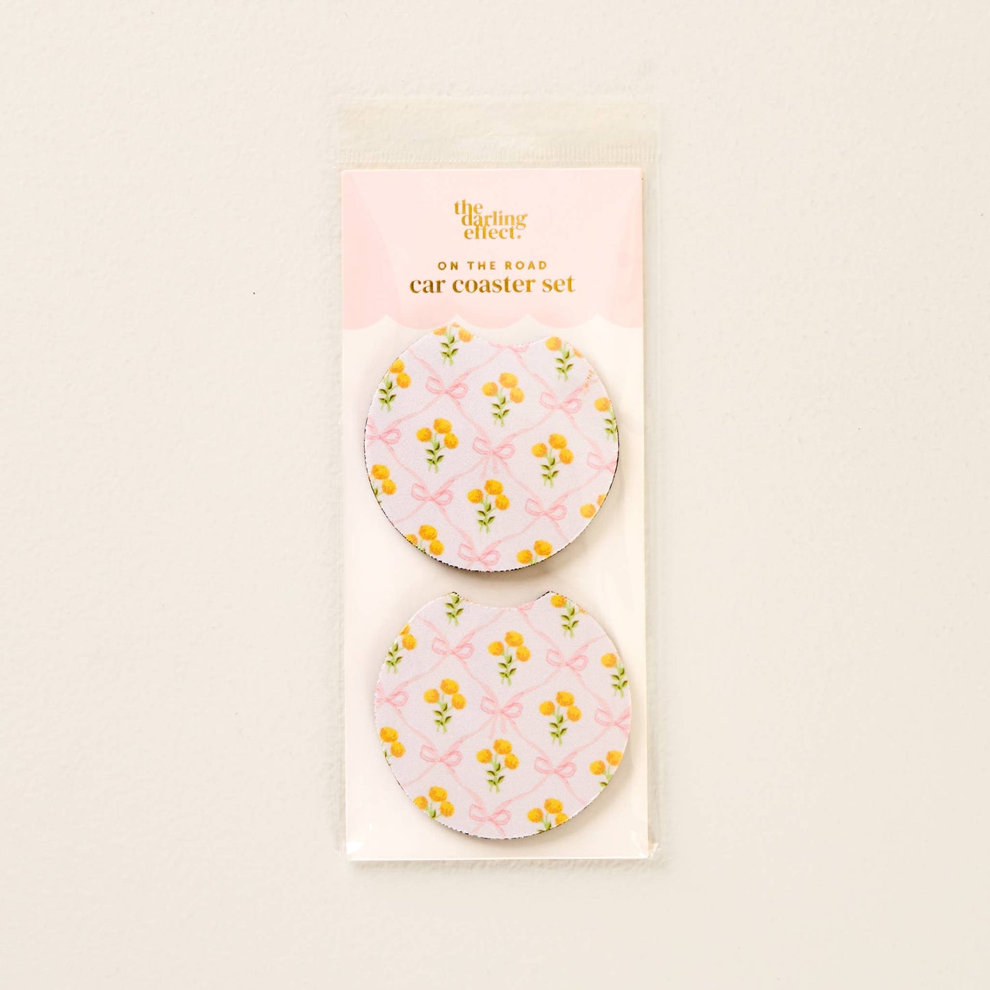 Car Coasters: Pink Lemons