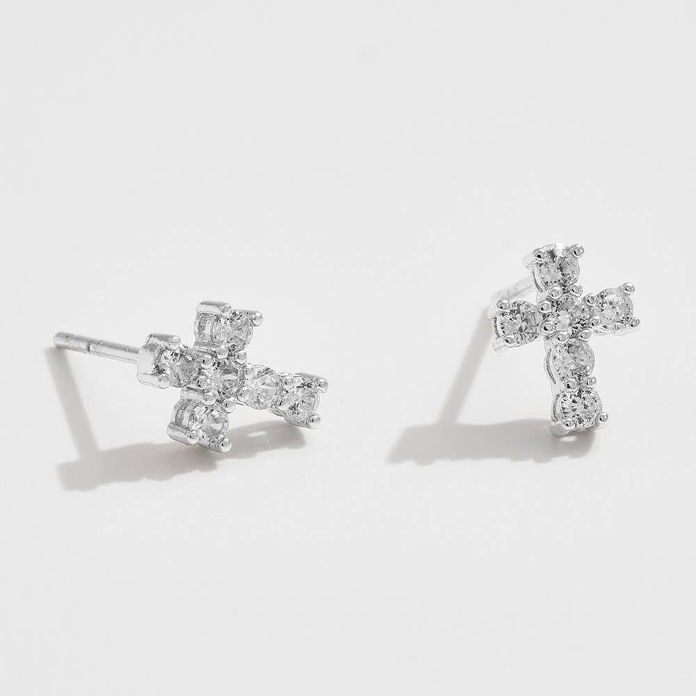 Cross Stud Earrings