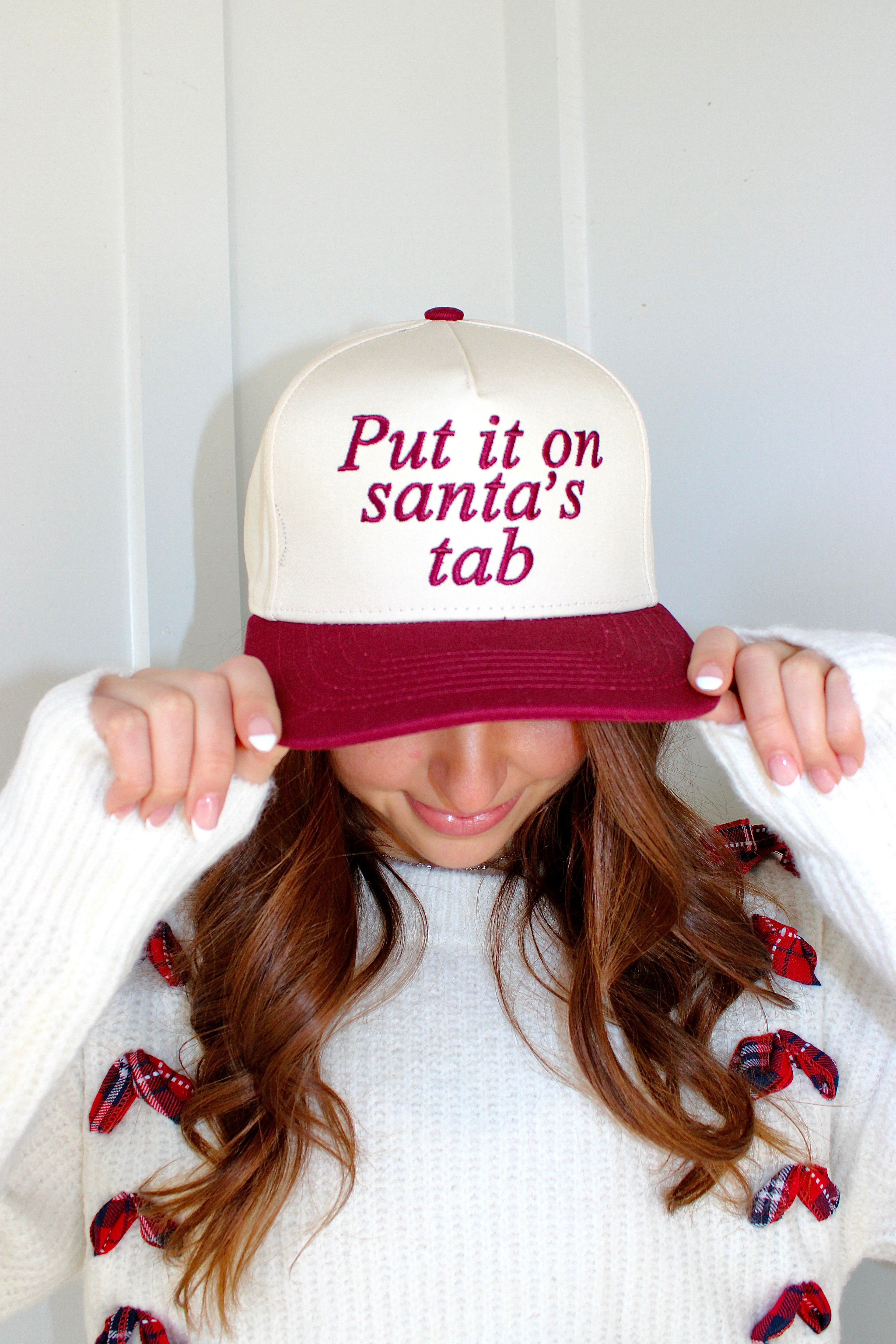 Put it on Santa’s Tab Baseball Cap