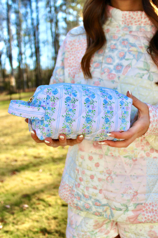 Quilted Cosmetic Pouch