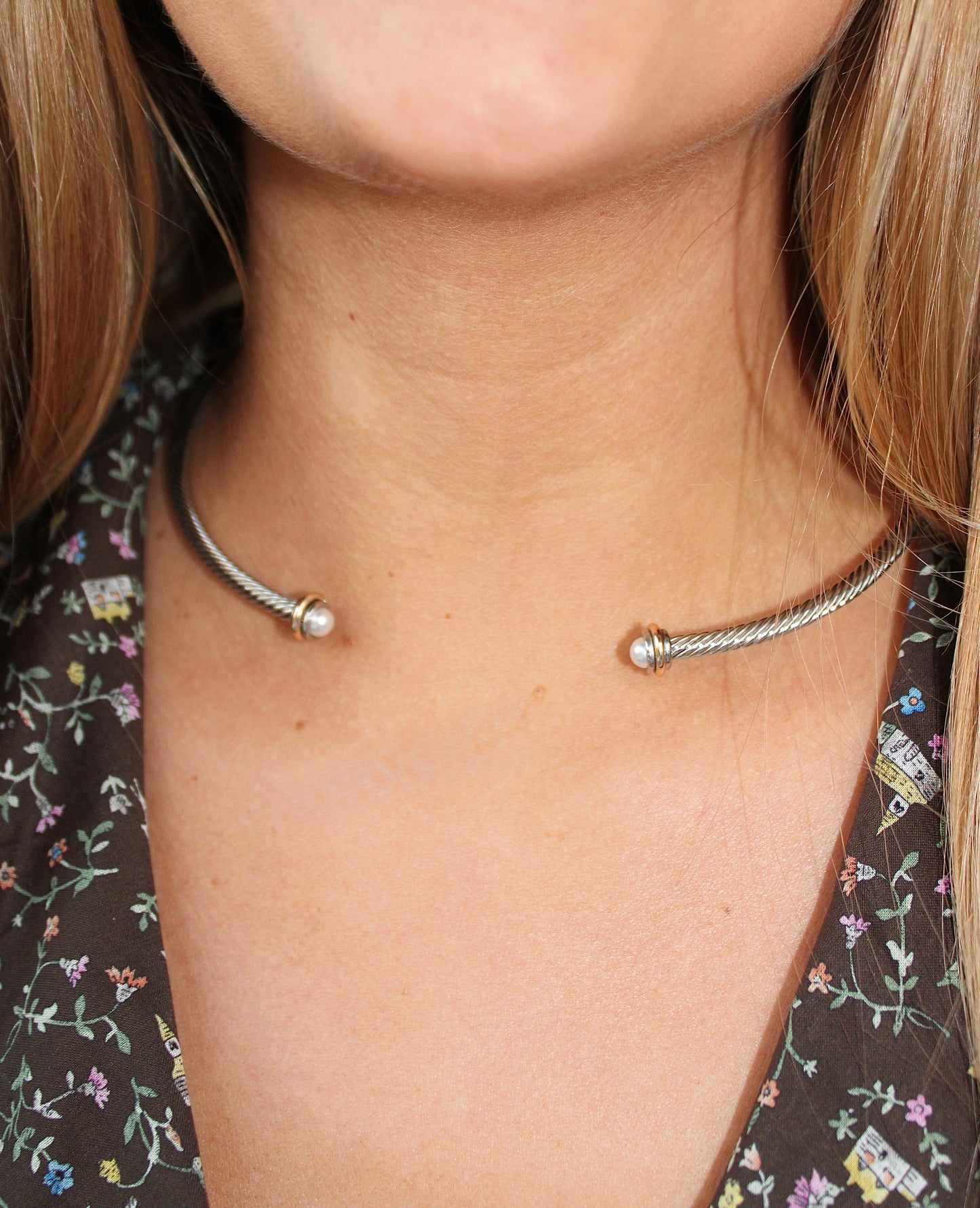Pearl Cuff Choker