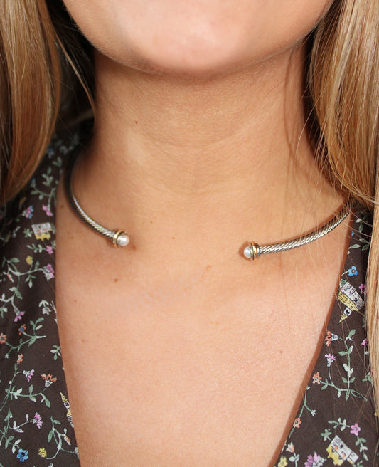 Pearl Cuff Choker