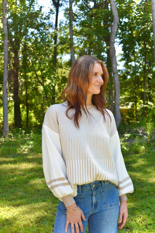 Block Striped Sweater
