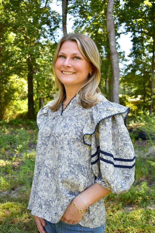 Impress Navy Top
