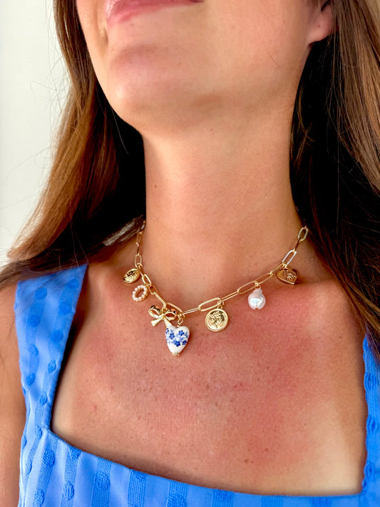 Porcelain Charm Necklace