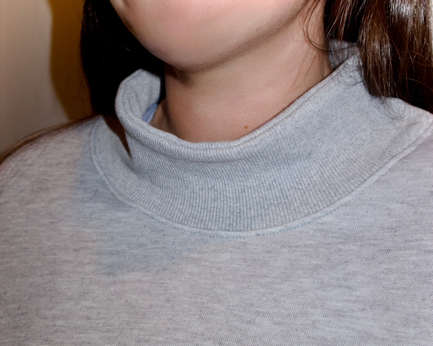 Purple Mock Neck