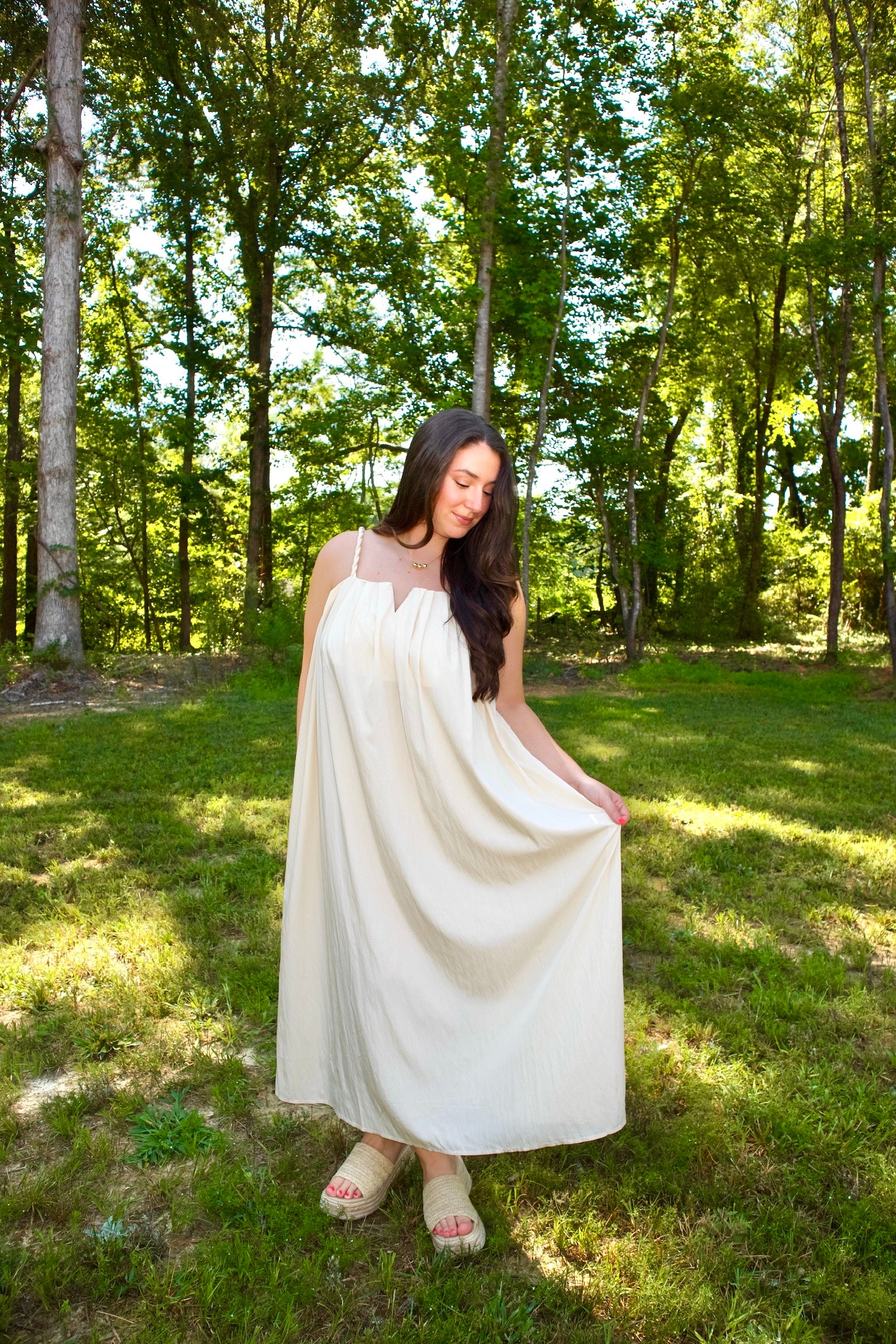 Braided Charm Maxi Dress