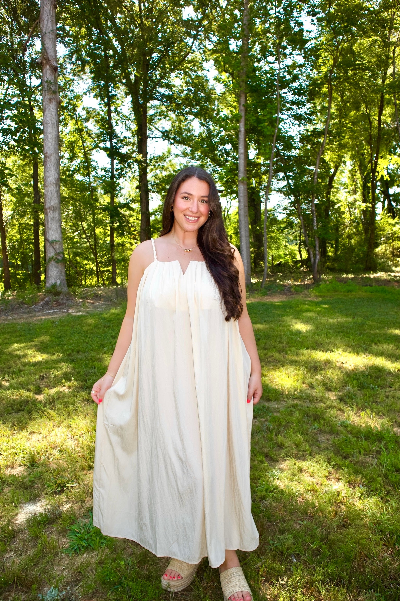 Braided Charm Maxi Dress