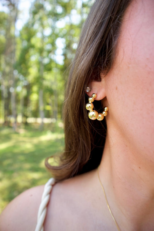 Bubble Hoop Earring