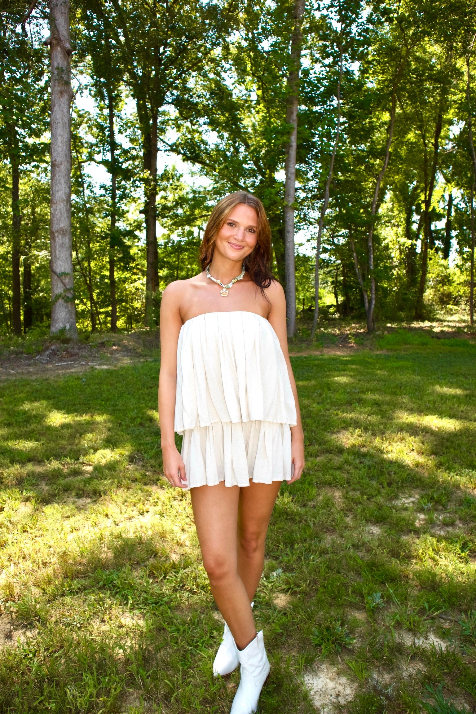 Pleated & Pretty Romper