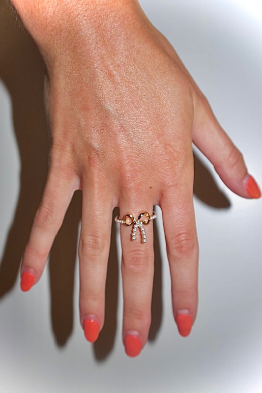Gold Ribbon Ring