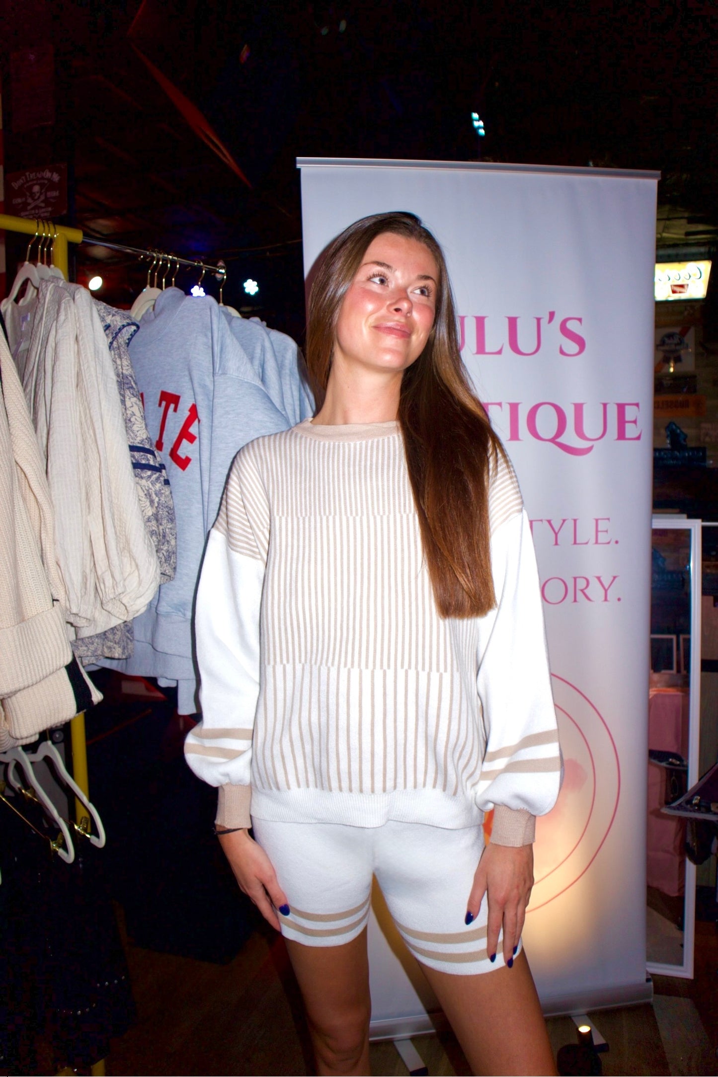 Block Striped Shorts