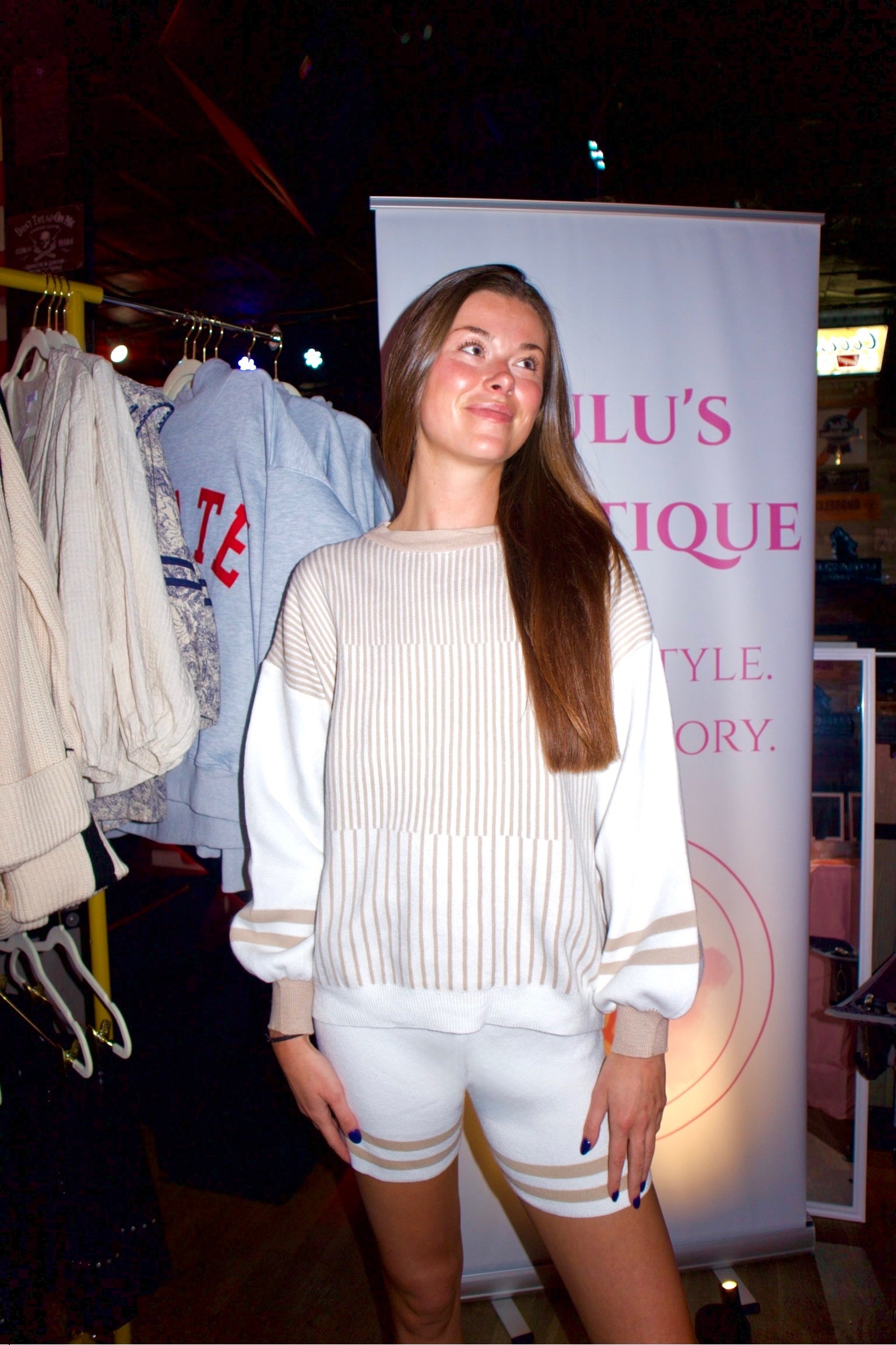 Block Striped Shorts