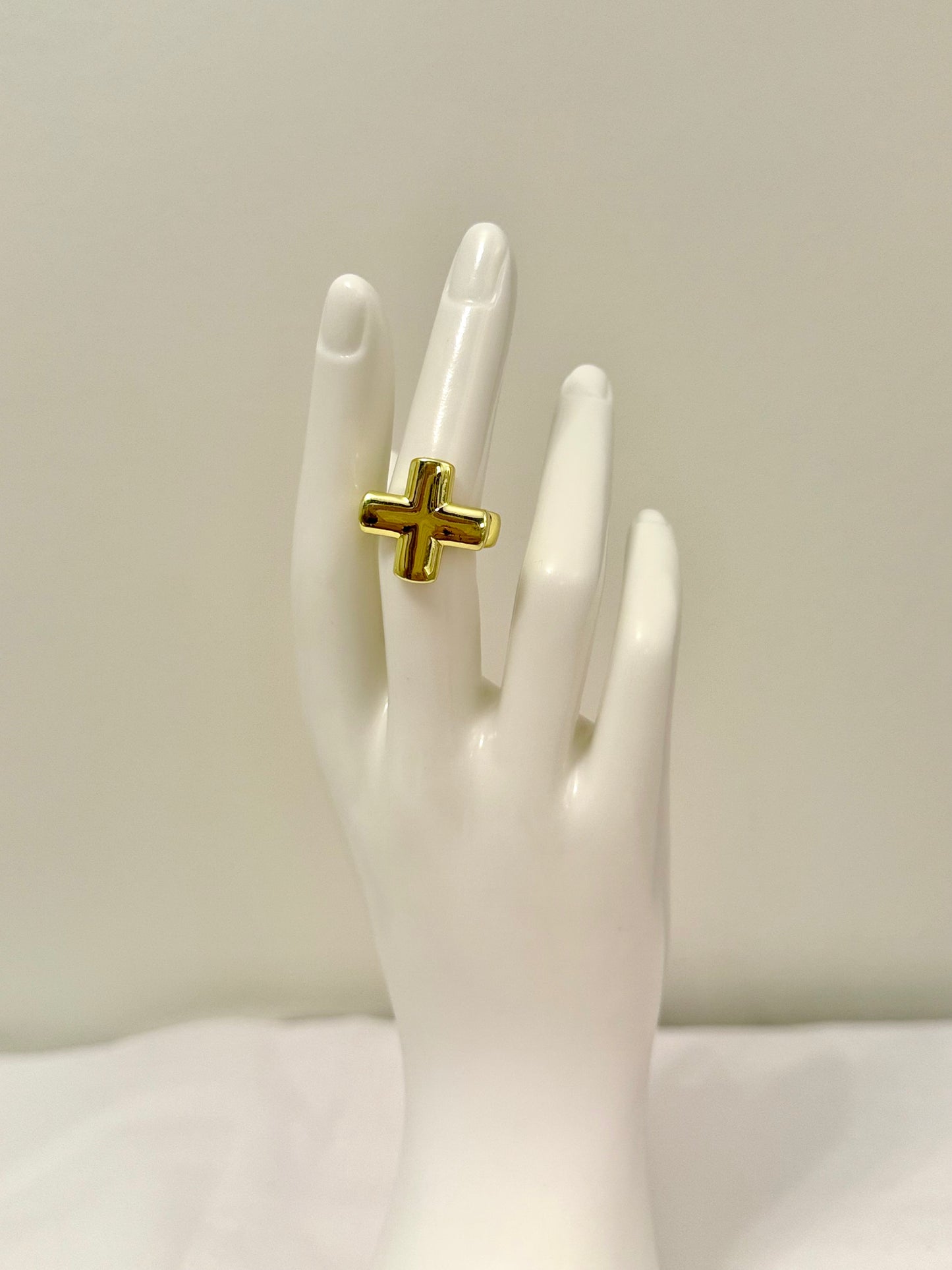 Gold Cross Ring