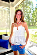 Coastal Eyelet Top