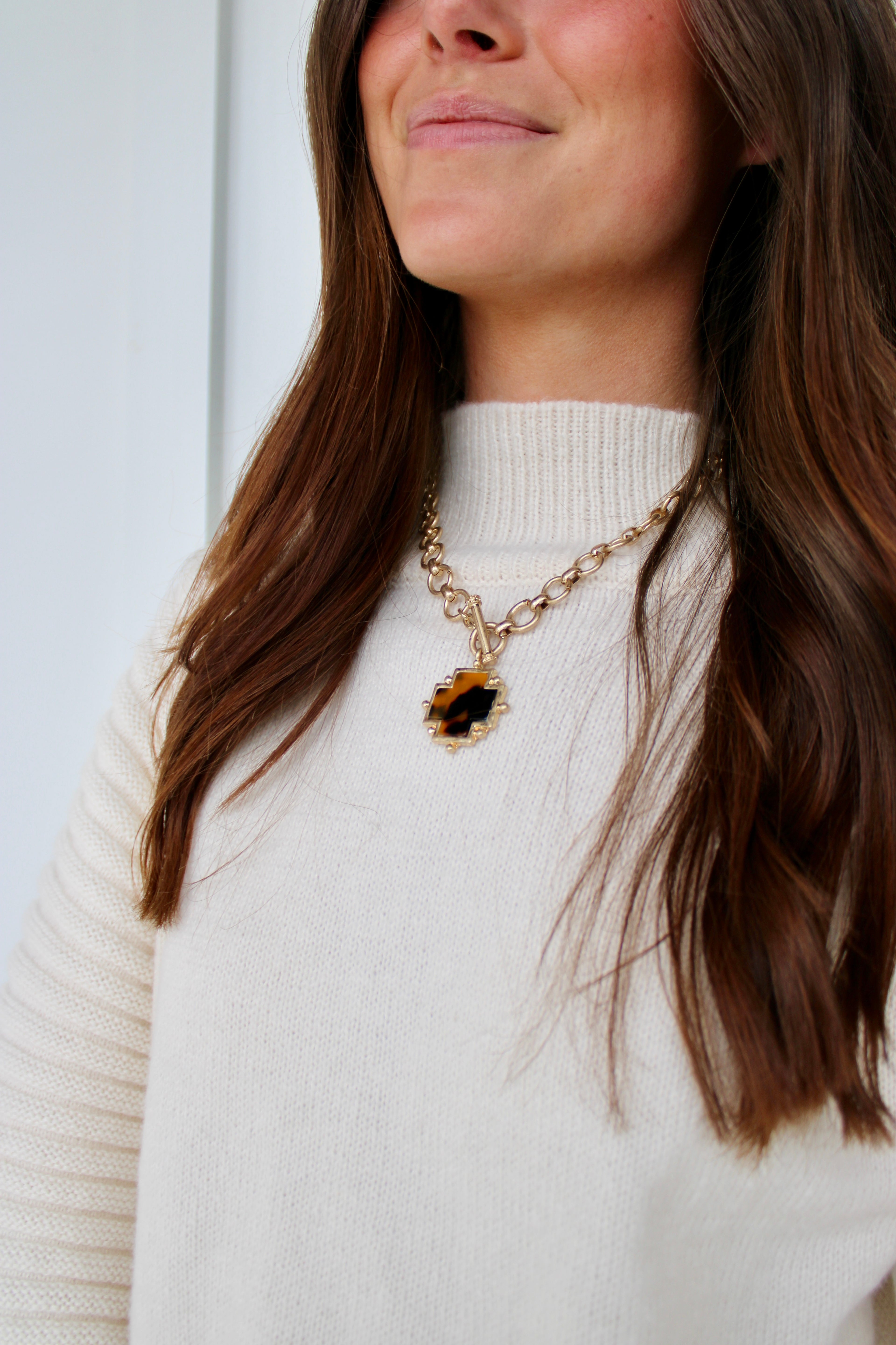 Kimberly Necklace: Tortoise