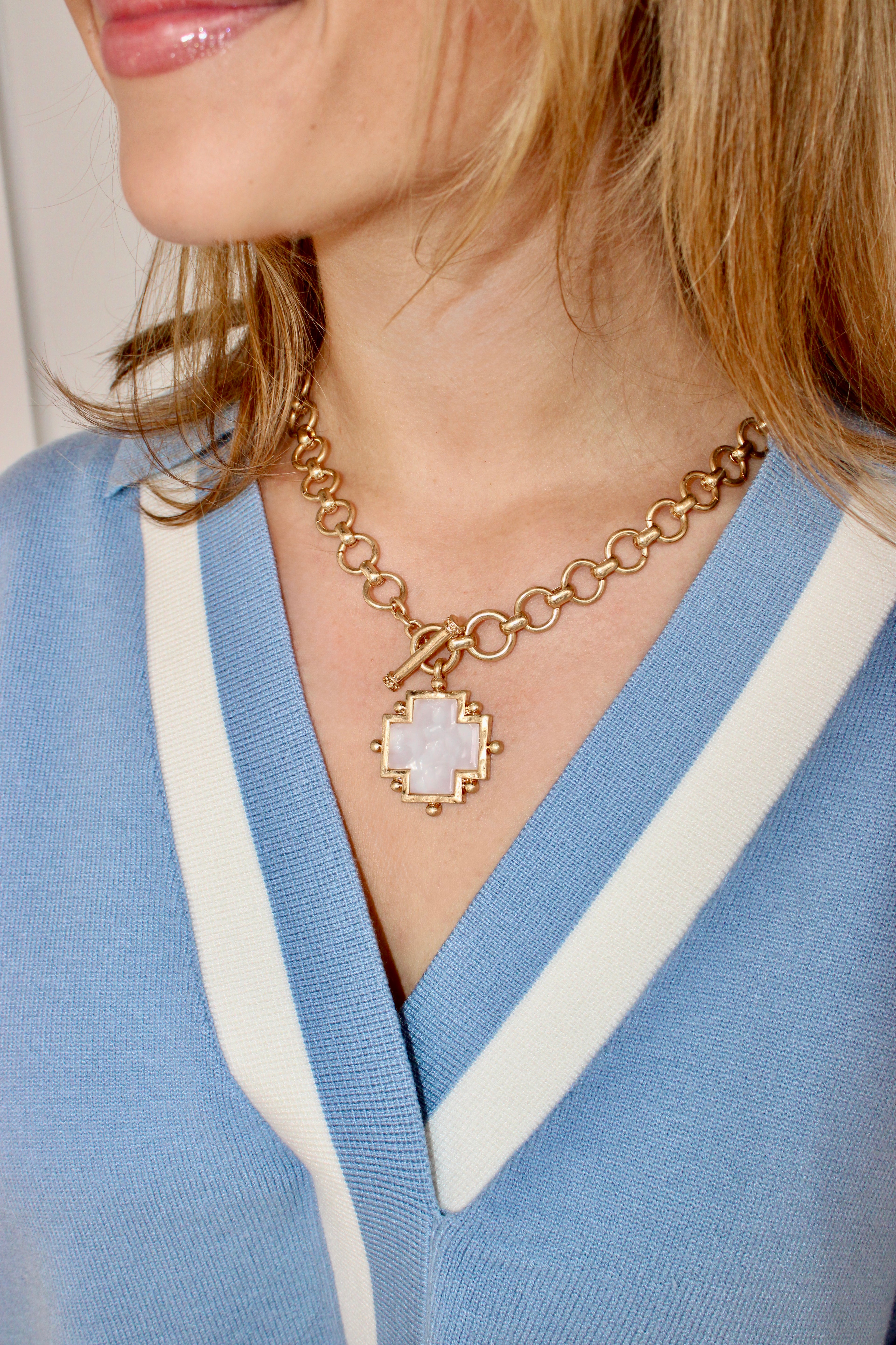 Kimberly Necklace: Pearl