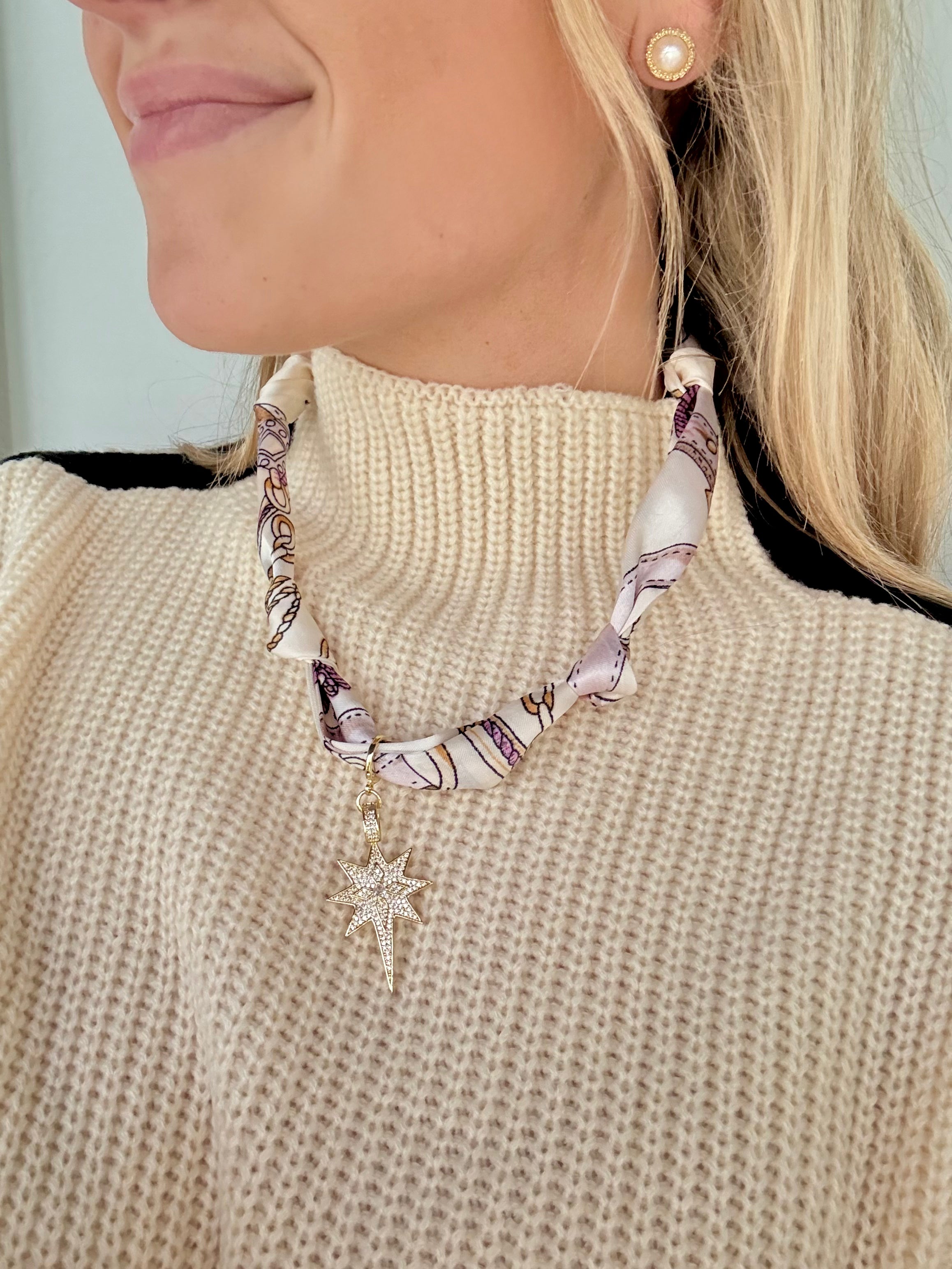 Scarf Charm Necklace