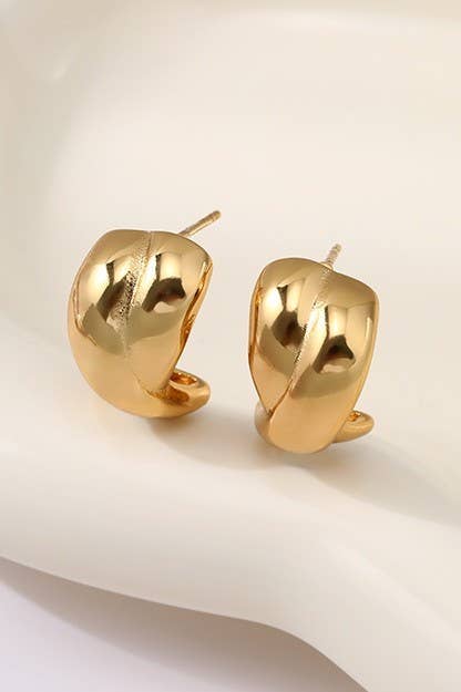 Gold Huggie Earrings