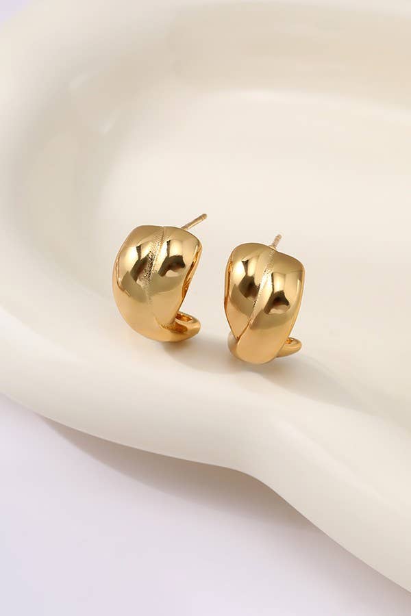 Gold Huggie Earrings