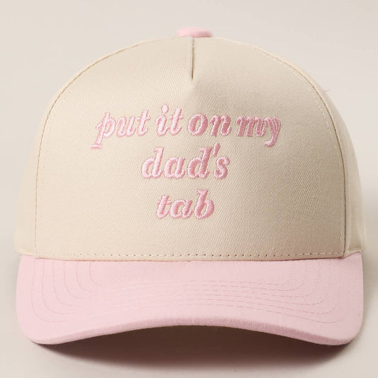 Put It On My Dad's Tab Baseball Cap